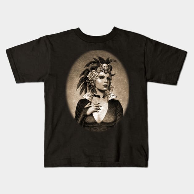 Gothica Kids T-Shirt by Paul_Abrams